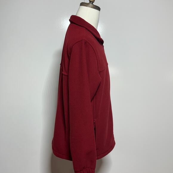 Columbia Jacket Mens Large Red Fleece Steens Mountain Full Zip Hiking Outdoors - Picture 4 of 11